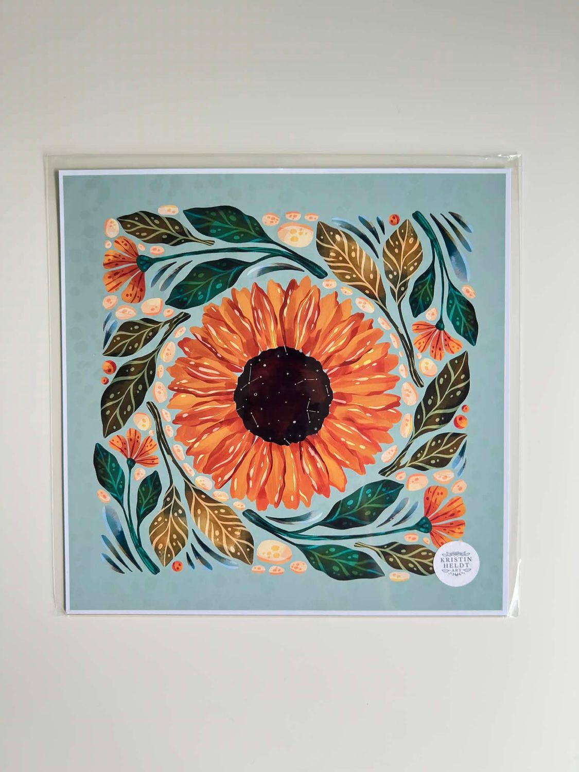 Sunflower Print 12x12