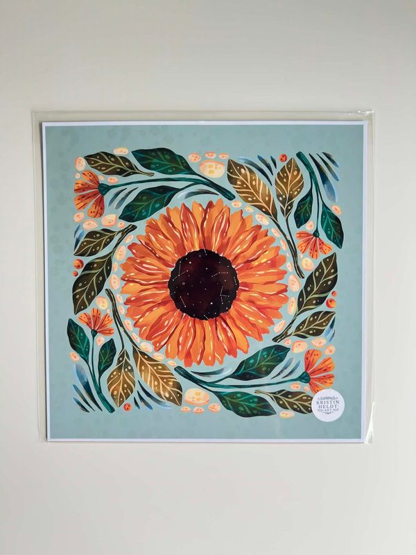 Sunflower Print 12x12