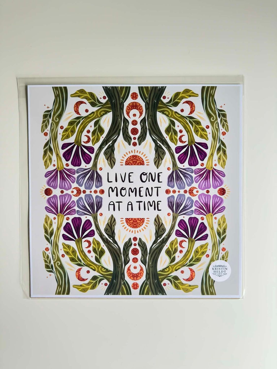 Live One Moment at a Time 12x12