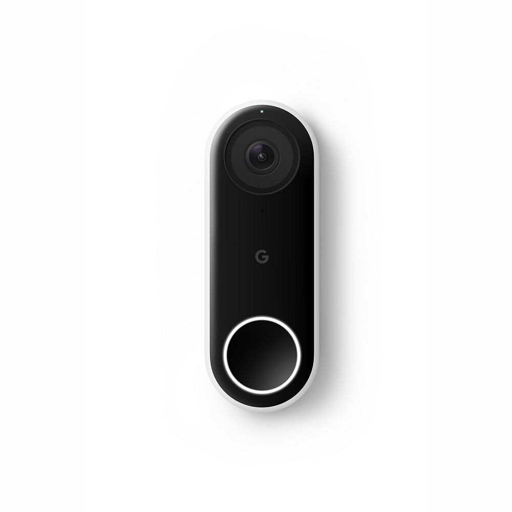 Google Nest Doorbell (Wired) Wi-Fi Video Doorbell - Black/White