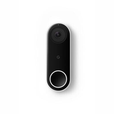 Google Nest Doorbell (Wired) Wi-Fi Video Doorbell - Black/White