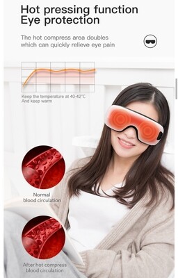 Smart Eye Massager with Bluetooth Speaker