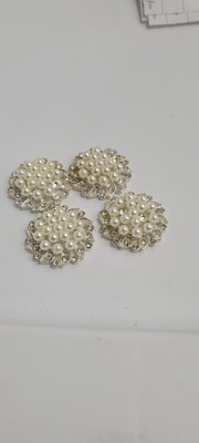 Pearl & Rhinestone Brooch