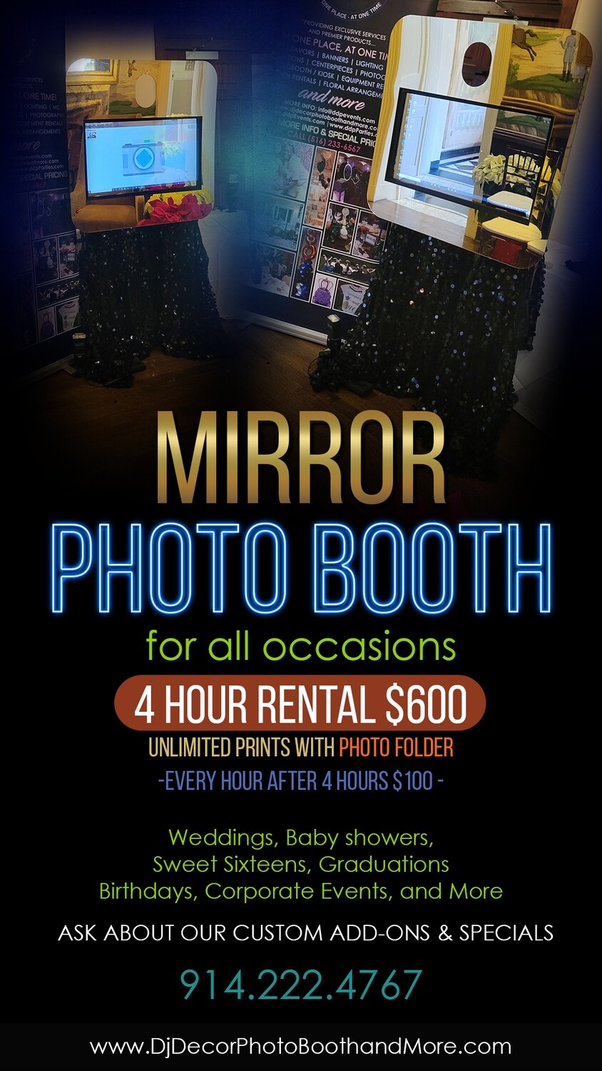 Rent the  Mirror Photo Booth