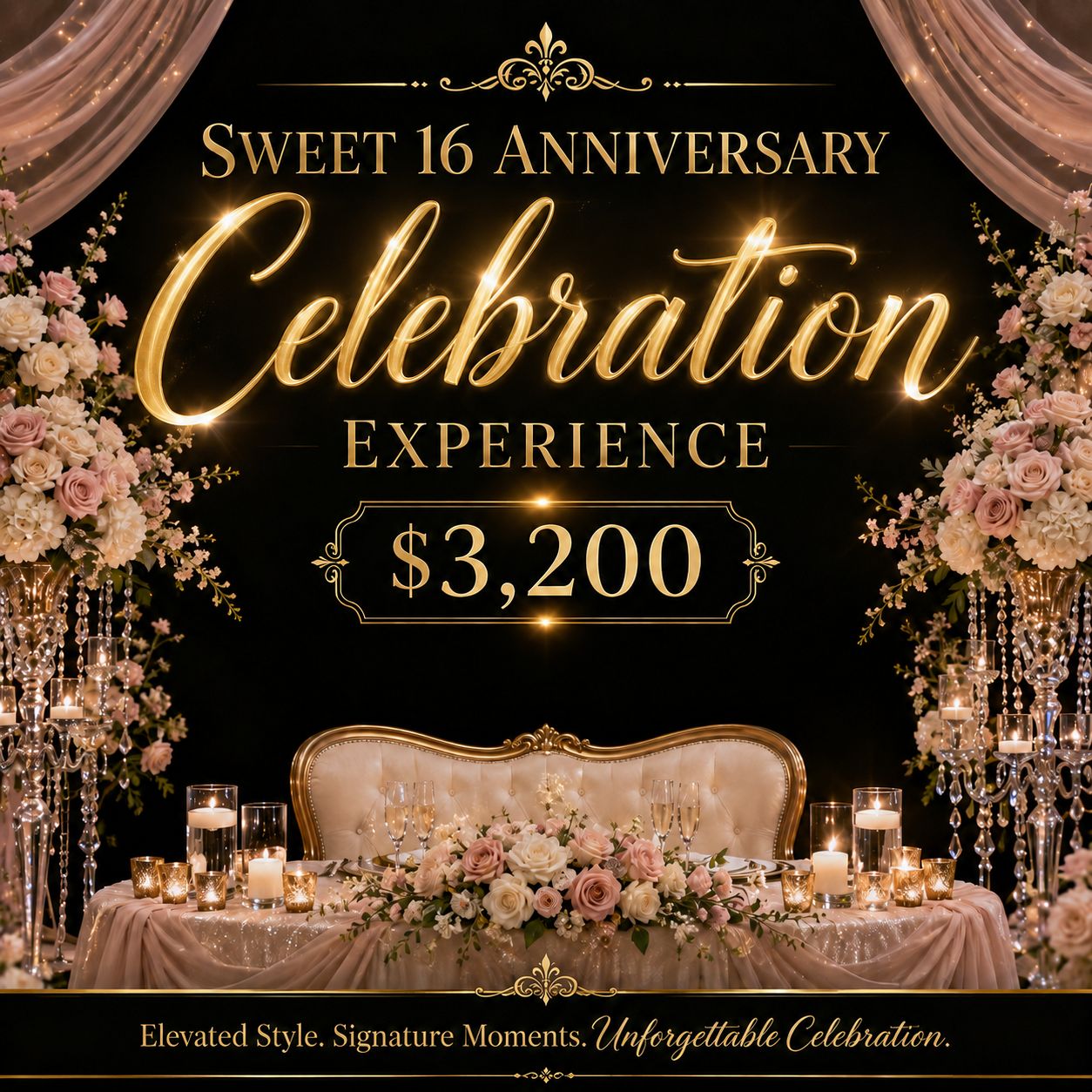Sweet 16  Anniversary Celebration Experience