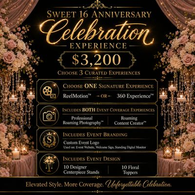 Sweet 16  Anniversary Celebration Experience