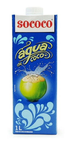 SOCOCO AGUA DE COCO 1 LITRO