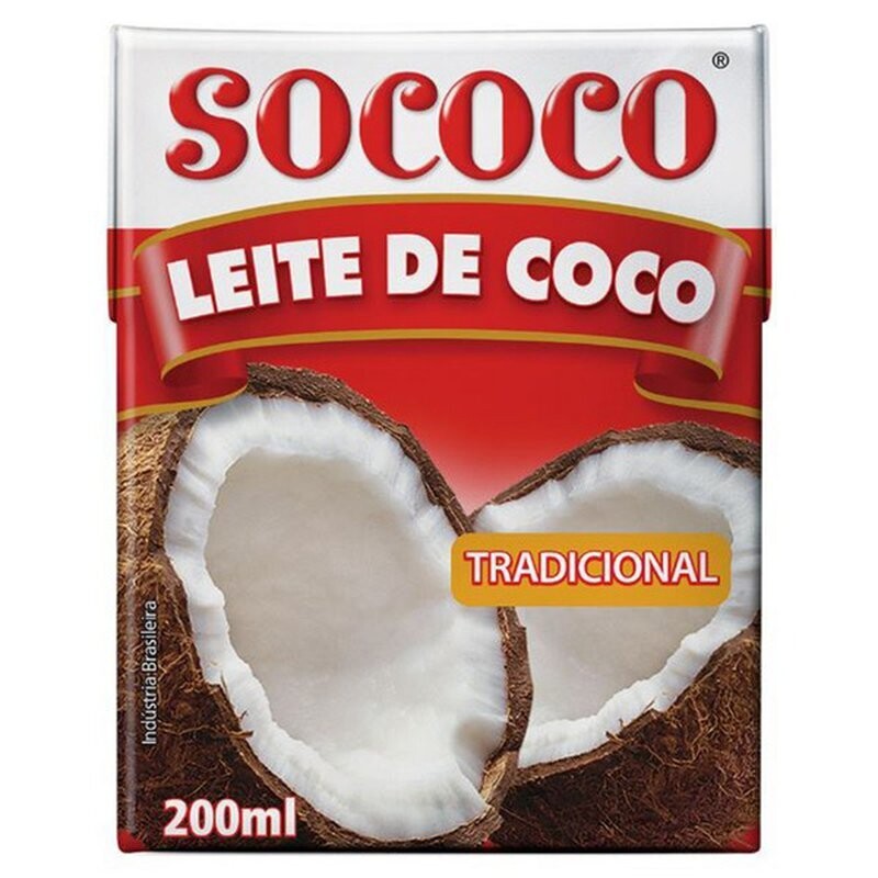 SOCOCO LEITE DE COCO TETRA PACK 200 ML