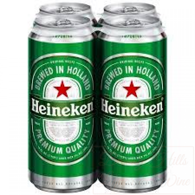 HEINEKEN CERVEZA 16 OZ - CAN 4 PACK