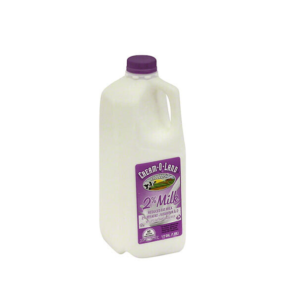 CREAM-O-LAND 2% MILK 1/2 GAL