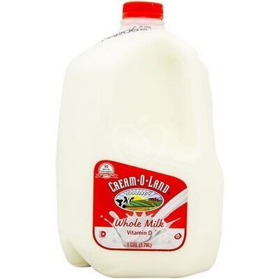 CREAM-O-LAND WHOLE MILK 1 GAL