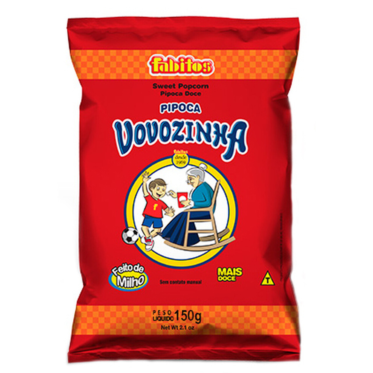 VOVOZINHA PIPOCAS DOCE DE MILHO 150 GR