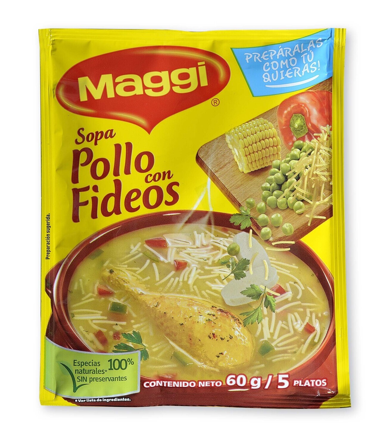 MAGGI SOPA DE POLLO CON FIDEOS 1.94 OZ