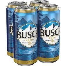 BUSCH CERVEZA 16 FL OZ - CAN 4 PACK
