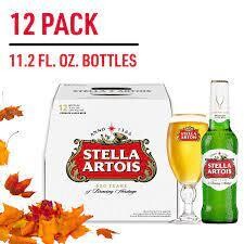 STELLA ARTOIS CERVEZA 11.2 OZ - BOT 12 PCK