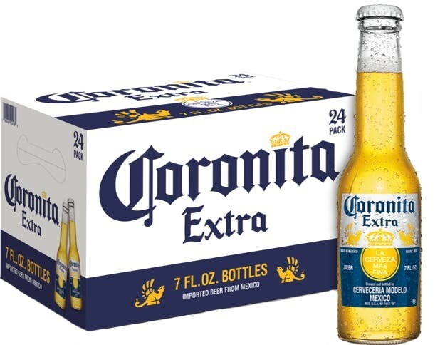 CORONITA CERVEZA 7 FL OZ LNGNCK- BOT 24 PACK