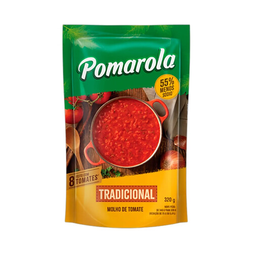 POMAROLA MOLHO TOMATE TRAD SACHET 300 GR