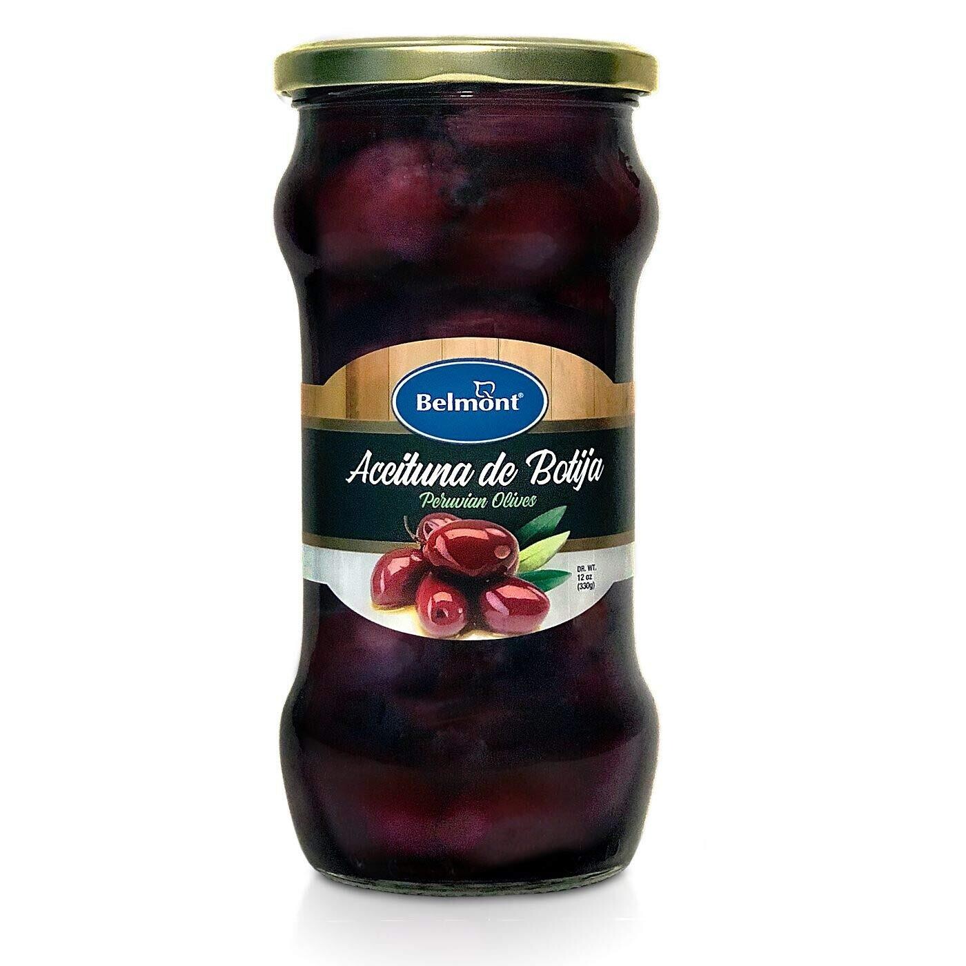 BELMONT ACEITUNAS DE BOTIJA C PEPA 20 OZ