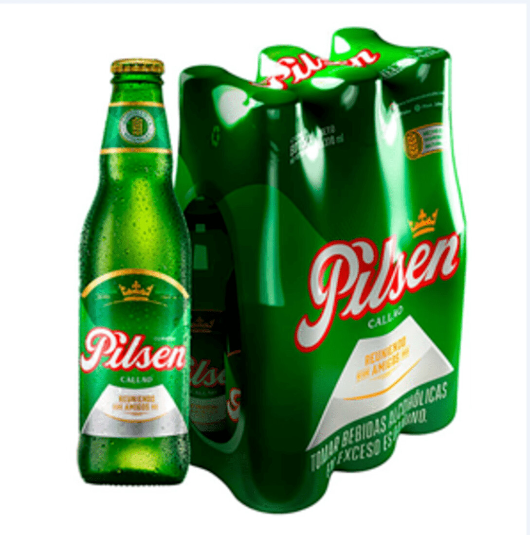 PILSEN CERVEZA CALLAO 10.3 OZ - BOT 6 PACK