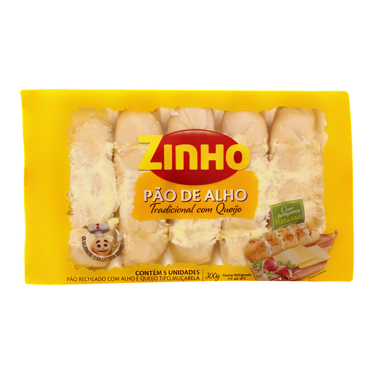 ZINHO PAO DE ALHO PAN DE AJO BAGUETTE 300 GR