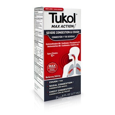 TUKOL MAX ACTION SINUS JARABE 6 FL OZ