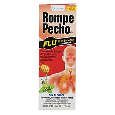 ROMPE PECHO RED JARABE SUGAR FREE 6 OZ