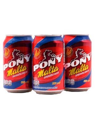 PONY MALTA LATA 330 ML 11.2 OZ - 6 PACK
