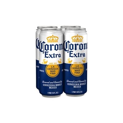 CORONA EXTRA CERVEZA 16 FL OZ - CAN 4 LATA