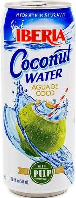 IBERIA COCONUT WATER W PULP 16.9 OZ