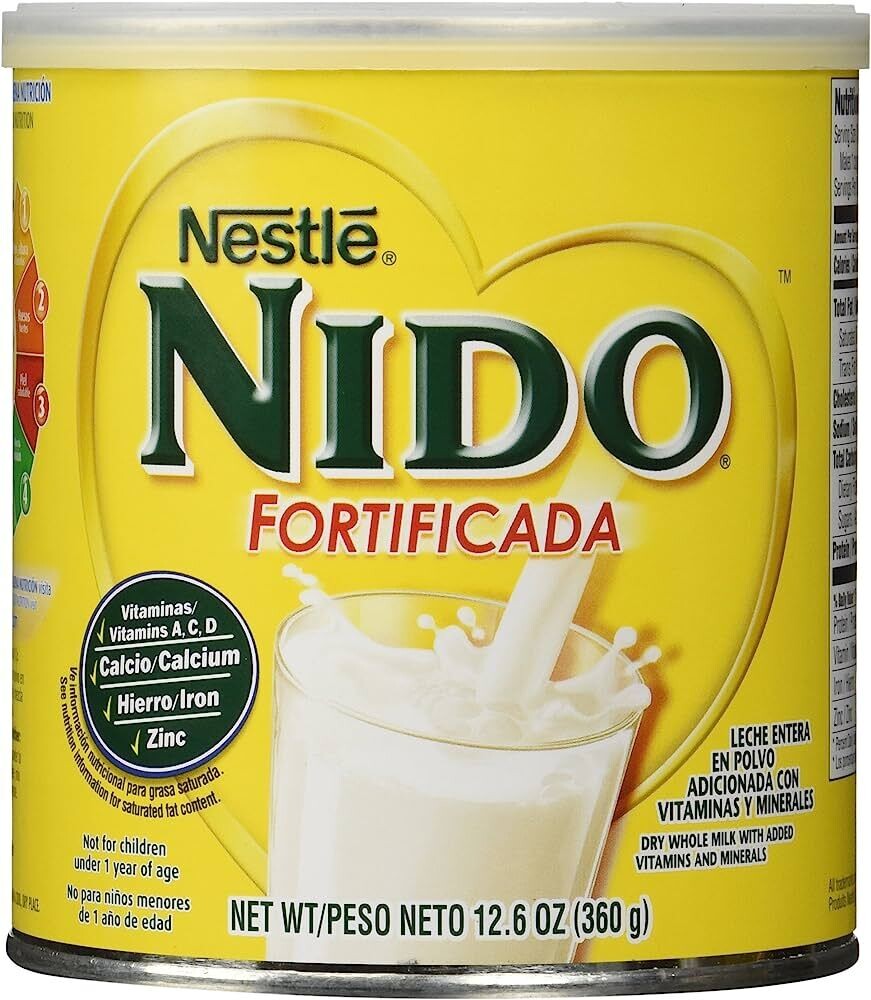 NIDO NESTLE LECHE ENTERA 12.6 OZ
