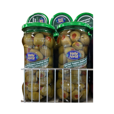 VALLE FERTIL ACEITUNAS RELLENAS ROCOTO 20 OZ