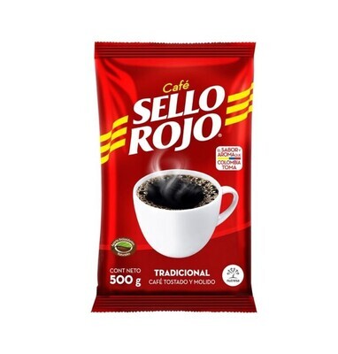 SELLO ROJO CAFE 500 GR - 16 OZ