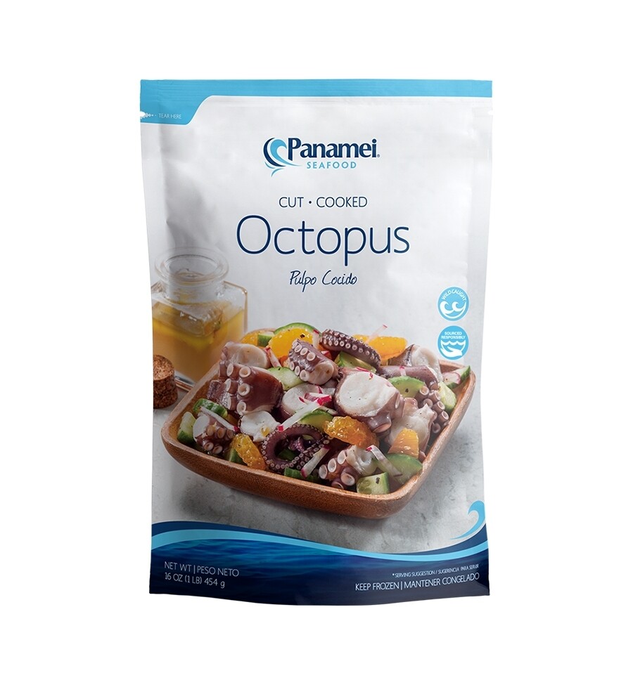 PANAMEI OCTOPUS COOKED CUT PCS 1 LB