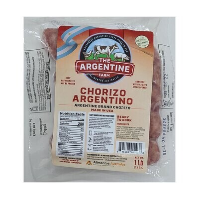 THE ARGENTINE FARM CHORIZO 454 GR