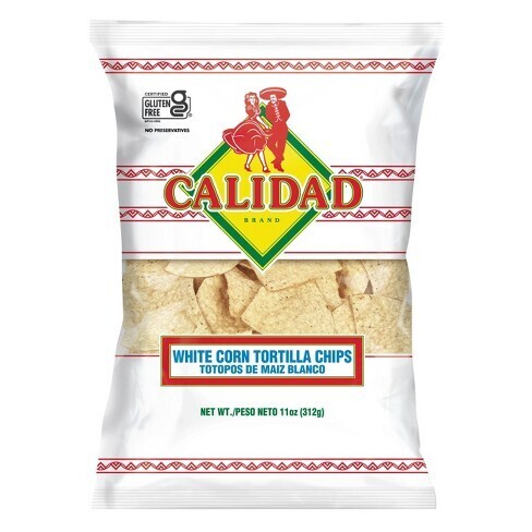 CALIDAD TORTILLA CHIPS WHITE CORN 11 OZ