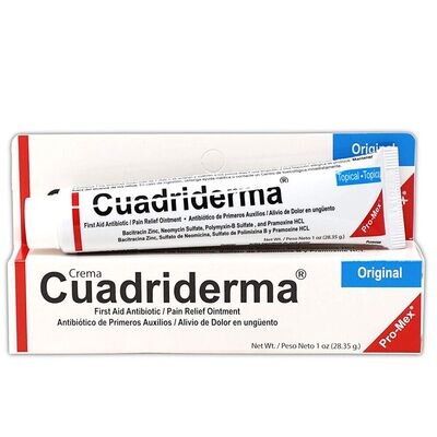CUADRIDERMA CREMA ANTIBIOTICA 1 OZ