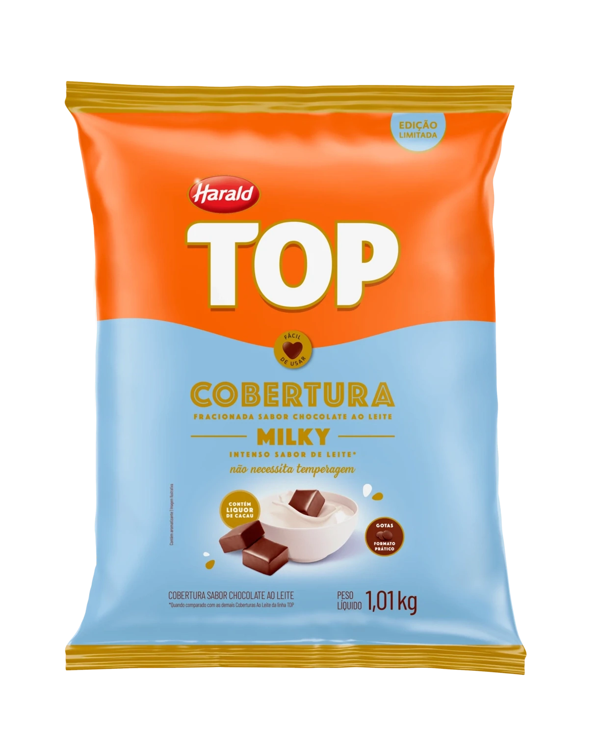 HARALD COBERTURA GOTAS AO LEITE TOP 1.01 KG