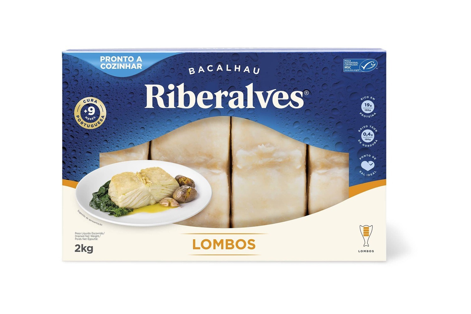 RIBERALVES BACALHAU LOMBOS 2 KG