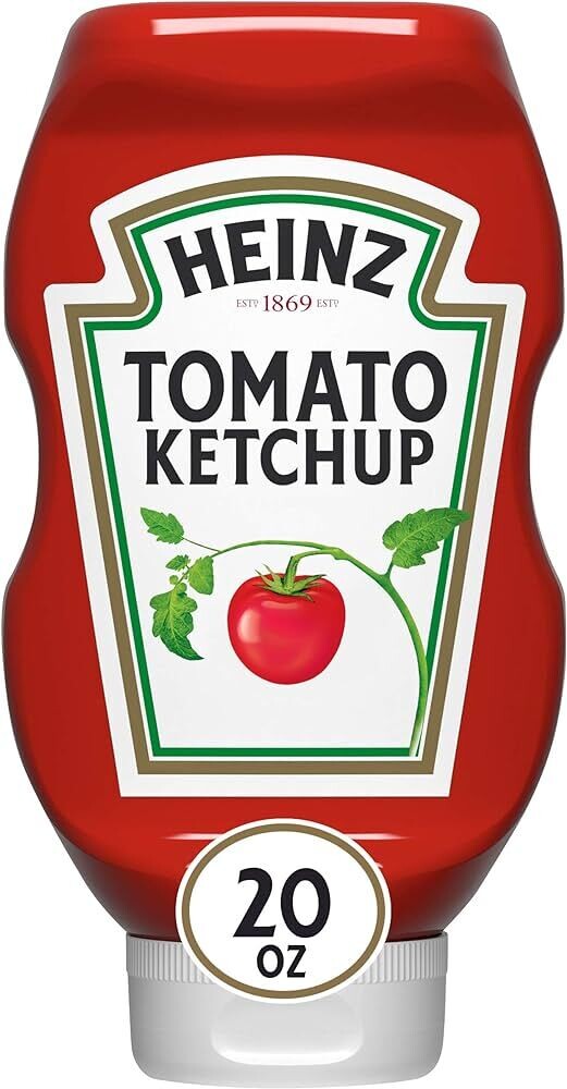 HEINZ KETCHUP PLASTIC SQ 20 OZ