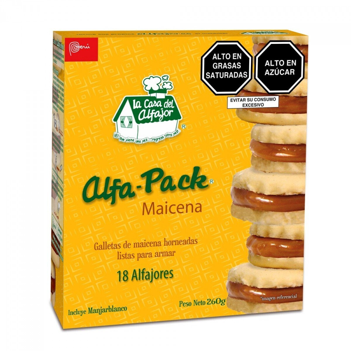LA CASA DEL ALFAJOR ALFA-PACK MAICENA 18 CT