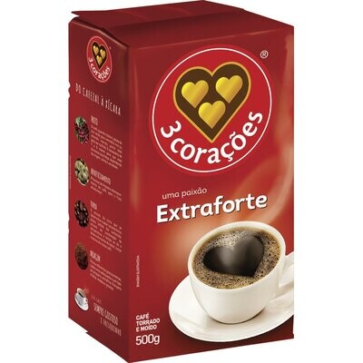 3 CORACOES CAFE X-FORTE 500 G