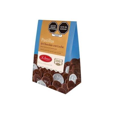 LA IBERICA MILK CHOCOCOLATE PASTILLAS 150 GR