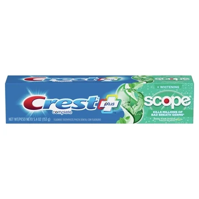 CREST WHITENING + SCOPE TOOTHPASTE 5.4 OZ