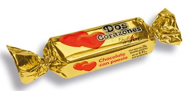 DOS CORAZONES BOCADO CHOCOLATE FELFORT 26 GR