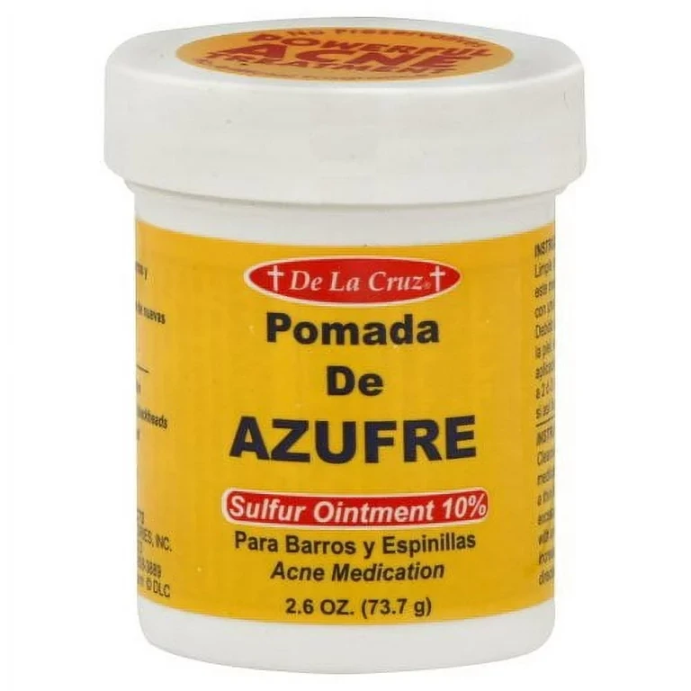 DE LA CRUZ POMADA AZUFRE SULFUR OINTMENT 2OZ