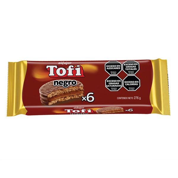 TOFI MINI ALFAJOR CHOCOLATE 6 PACK 144 GR