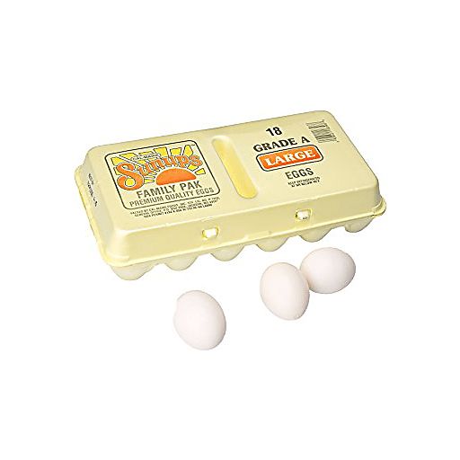 SUNUPS HUEVOS LARGE EGGS GR A 18 PACK
