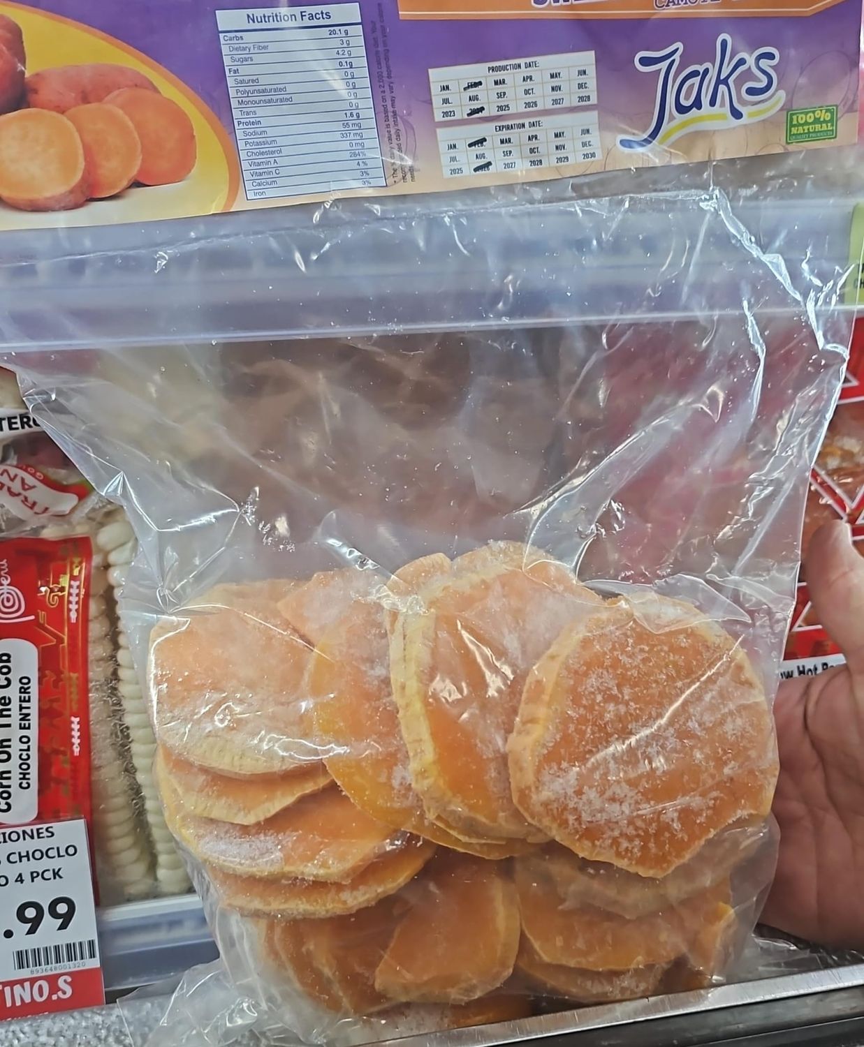 JAKS CAMOTE PERUANO SLICES 2 LB