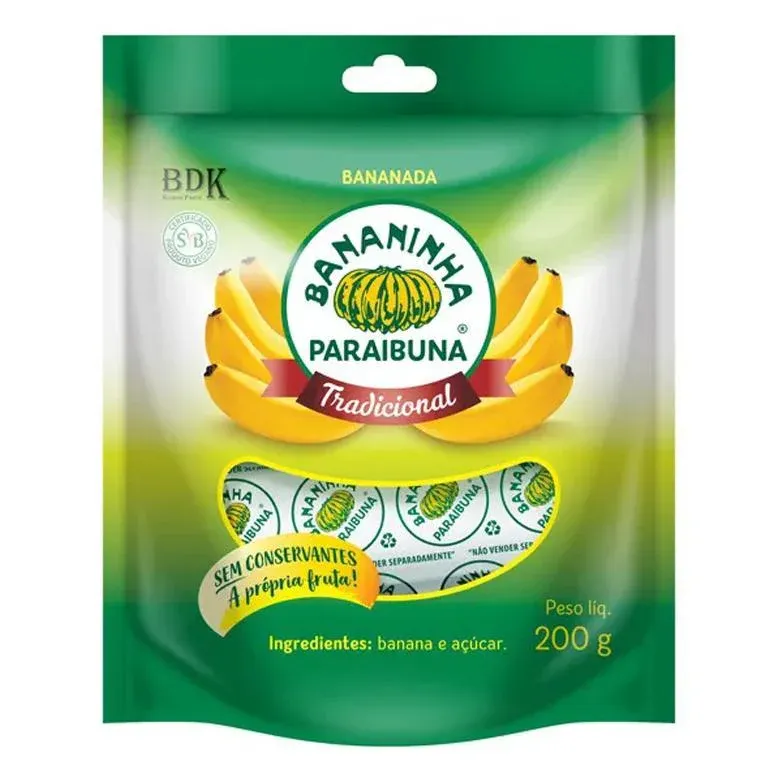 PARAIBUNA BANANINHA BAG 200 GR