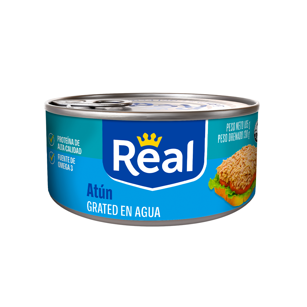 REAL ATUN EN AGUA - SOLID TUNA IN WATER 5 OZ